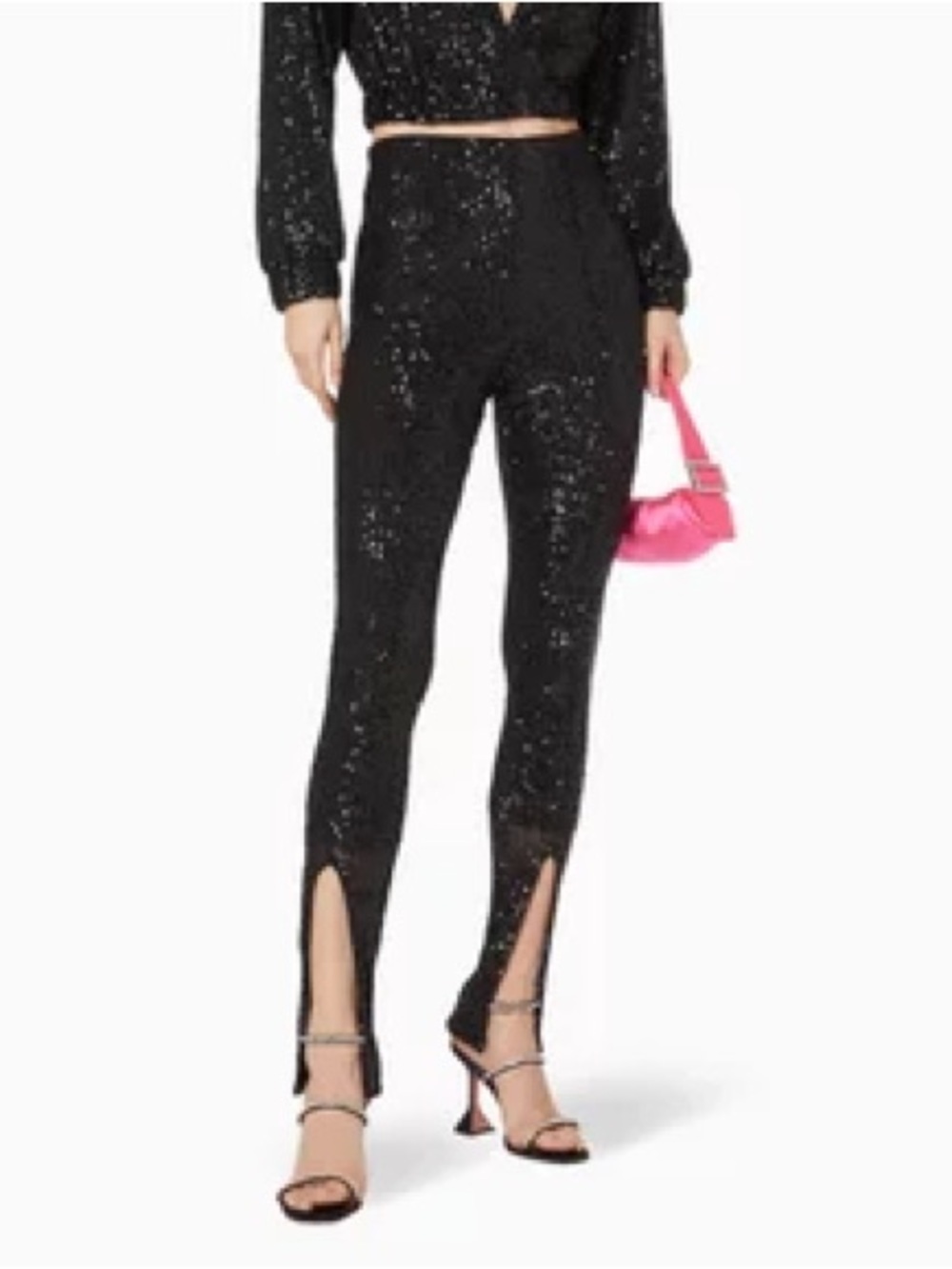 NWT RÓTATE Alicia Sequin Pants (128)